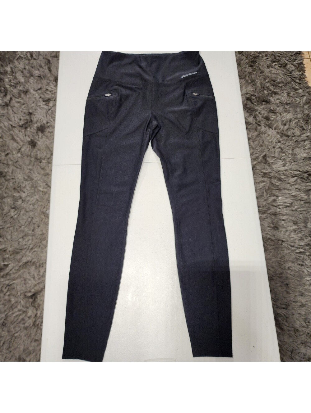 Eddie Bauer Black Ankle Pants S Women's Athletic Skinny Pockets